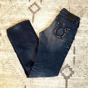 Big Star Liv Boot Jeans  Dark Black/Blue size 28R